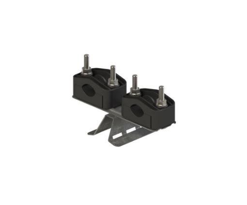 Picture of Double holder U-1 for a spun pole for pipes with a diameter of 25-46 mm