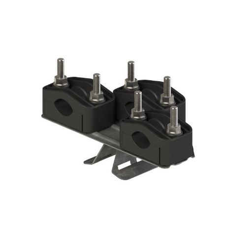 Picture of Triple pole clamp for pipes with a diameter of 25-46 mm