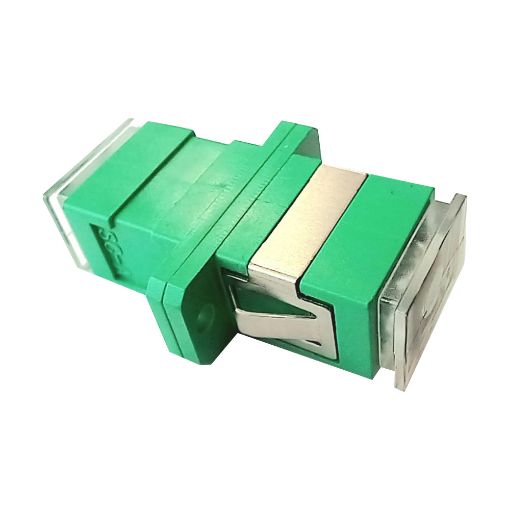 Picture of adapter sm SC APC simplex with transparent cap