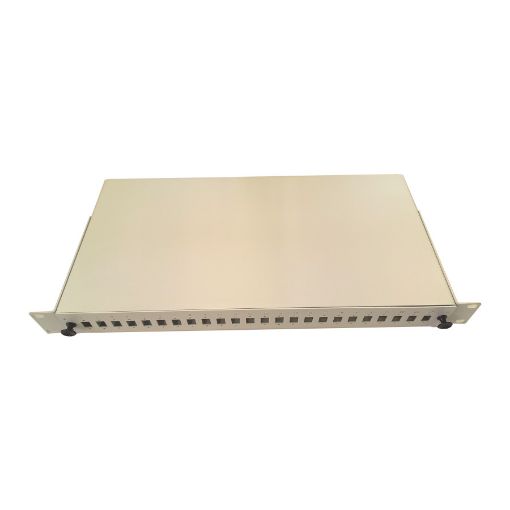 Picture of p-panel SLIDE 1U 24SC simplex (flat) grey                                                                                                                                                                                                                      