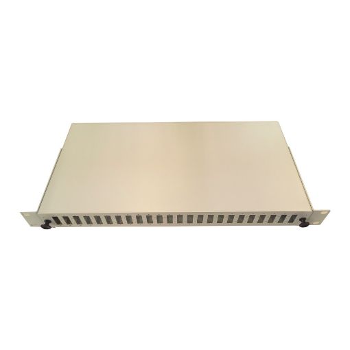 Picture of p-panel SLIDE 1U 24SC duplex (vertical) grey                                                                                                                                                                                                                   