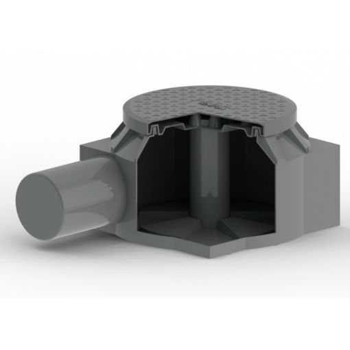 Slika Cable chambers with space for a fiber optic joint