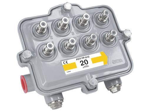 Outdoor Tap, 8-way, 23dB 	 PCT- TP812-23