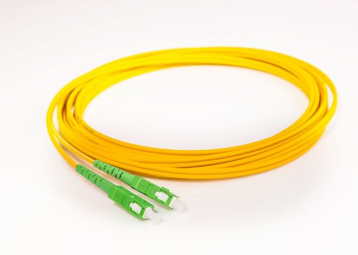 Picture of Patchcord 2,0mm simplex 9/125 SC APC-SC APC 1m yellow