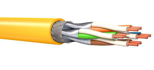 Leoni MegaLine E5-70 S/F Dca Cat 6A Eth. Cable 700MHz, 10GbE, Halogen-Free