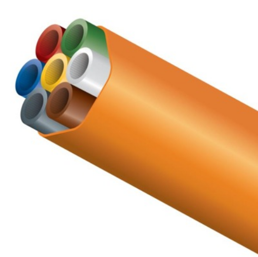 DuraMulti 7x7/4 STANDARD – DB multiduct 7x7/4mm, orange jacket
