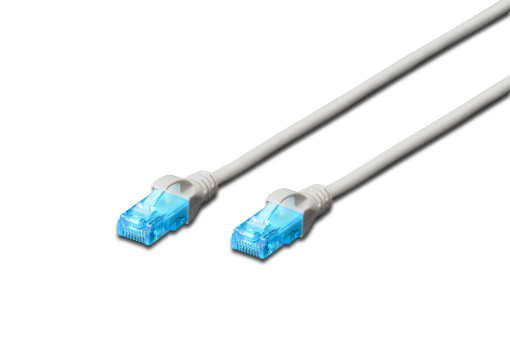 Patch Cable U-UTP, CAT5, RJ45, Gray 5m