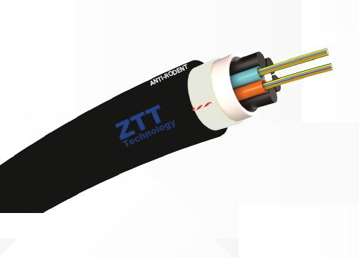 DUCT Antirodent 96F – multitube 96fiber,12f/tube, G652D, 2700N, d. 9,6mm,ZTT